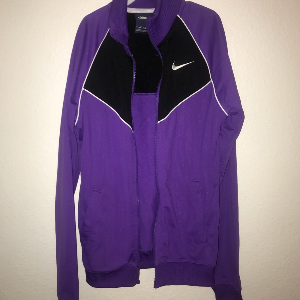 Purple Nike zip up sweater